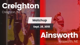 Matchup: Creighton High vs. Ainsworth  2018