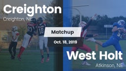 Matchup: Creighton High vs. West Holt  2019