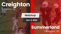 Matchup: Creighton High vs. Summerland  2020