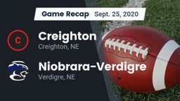 Recap: Creighton  vs. Niobrara-Verdigre  2020