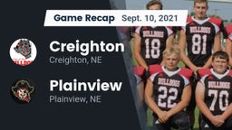 Recap: Creighton  vs. Plainview  2021