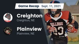Recap: Creighton  vs. Plainview  2021