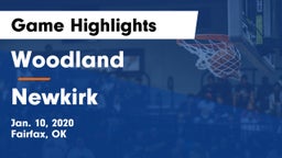 Woodland  vs Newkirk  Game Highlights - Jan. 10, 2020
