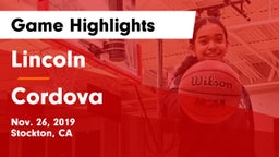 Lincoln  vs Cordova Game Highlights - Nov. 26, 2019