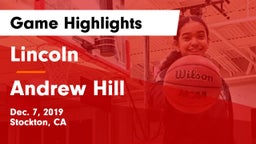 Lincoln  vs Andrew Hill Game Highlights - Dec. 7, 2019