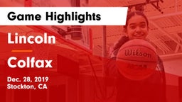 Lincoln  vs Colfax  Game Highlights - Dec. 28, 2019