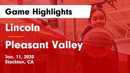 Lincoln  vs Pleasant Valley  Game Highlights - Jan. 11, 2020