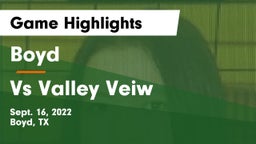 Boyd  vs Vs Valley Veiw Game Highlights - Sept. 16, 2022