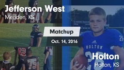 Matchup: Jefferson West vs. Holton  2016