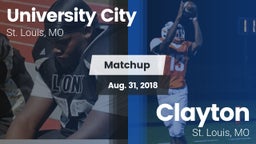 Matchup: University City vs. Clayton  2018