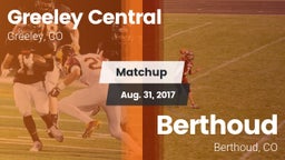 Matchup: Greeley Central vs. Berthoud  2017