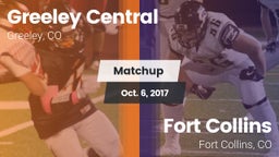 Matchup: Greeley Central vs. Fort Collins  2017