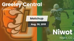 Matchup: Greeley Central vs. Niwot  2018