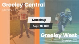 Matchup: Greeley Central vs. Greeley West  2018