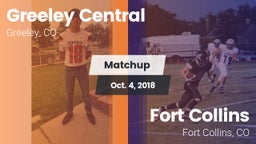 Matchup: Greeley Central vs. Fort Collins  2018