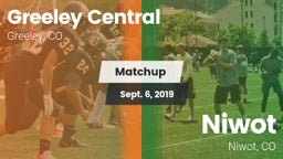 Matchup: Greeley Central vs. Niwot  2019