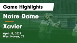 Notre Dame  vs Xavier  Game Highlights - April 18, 2023