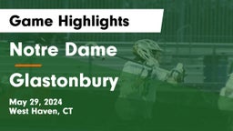 Notre Dame  vs Glastonbury  Game Highlights - May 29, 2024