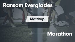 Matchup: Ransom Everglades vs. Marathon  2016