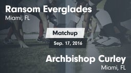 Matchup: Ransom Everglades vs. Archbishop Curley  2016