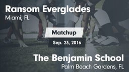 Matchup: Ransom Everglades vs. The Benjamin School 2016