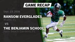 Recap: Ransom Everglades  vs. The Benjamin School 2016
