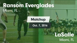 Matchup: Ransom Everglades vs. LaSalle  2016