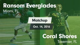 Matchup: Ransom Everglades vs. Coral Shores  2016
