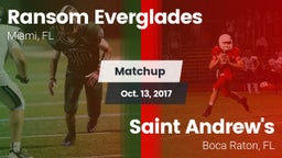 Matchup: Ransom Everglades vs. Saint Andrew's  2017