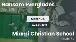 Matchup: Ransom Everglades vs. Miami Christian School 2018