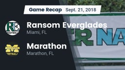 Recap: Ransom Everglades  vs. Marathon  2018