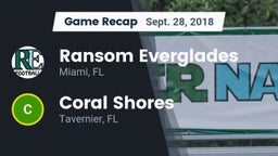 Recap: Ransom Everglades  vs. Coral Shores  2018