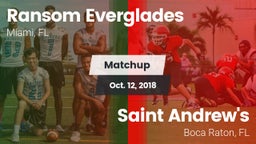 Matchup: Ransom Everglades vs. Saint Andrew's  2018