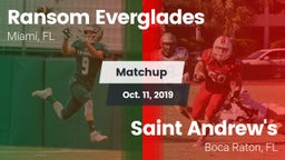 Matchup: Ransom Everglades vs. Saint Andrew's  2019