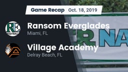 Recap: Ransom Everglades  vs. Village Academy  2019