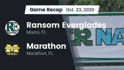 Recap: Ransom Everglades  vs. Marathon  2020