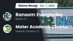 Recap: Ransom Everglades  vs. Mater Academy Charter  2022