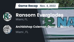 Recap: Ransom Everglades  vs. Archbishop Coleman Carroll - Miami 2022