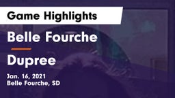 Belle Fourche  vs Dupree  Game Highlights - Jan. 16, 2021