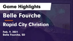 Belle Fourche  vs Rapid City Christian  Game Highlights - Feb. 9, 2021