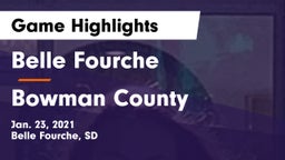 Belle Fourche  vs Bowman County  Game Highlights - Jan. 23, 2021