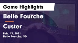 Belle Fourche  vs Custer  Game Highlights - Feb. 13, 2021