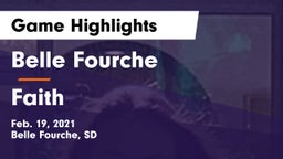 Belle Fourche  vs Faith  Game Highlights - Feb. 19, 2021
