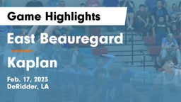 East Beauregard  vs Kaplan  Game Highlights - Feb. 17, 2023