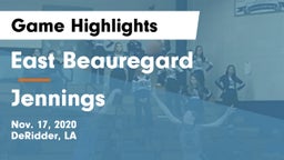 East Beauregard  vs Jennings  Game Highlights - Nov. 17, 2020
