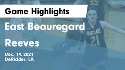 East Beauregard  vs Reeves   Game Highlights - Dec. 14, 2021