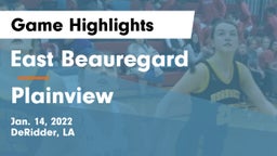 East Beauregard  vs Plainview  Game Highlights - Jan. 14, 2022