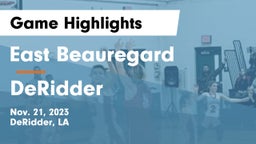 East Beauregard  vs DeRidder  Game Highlights - Nov. 21, 2023