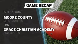 Recap: Moore County  vs. Grace Christian Academy 2016