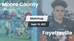 Matchup: Moore County High vs. Fayetteville  2016